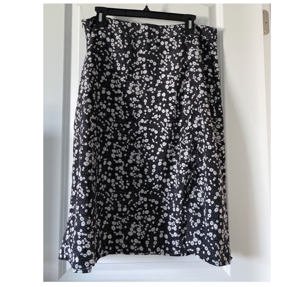 Floral Midi Side Slit Skirt